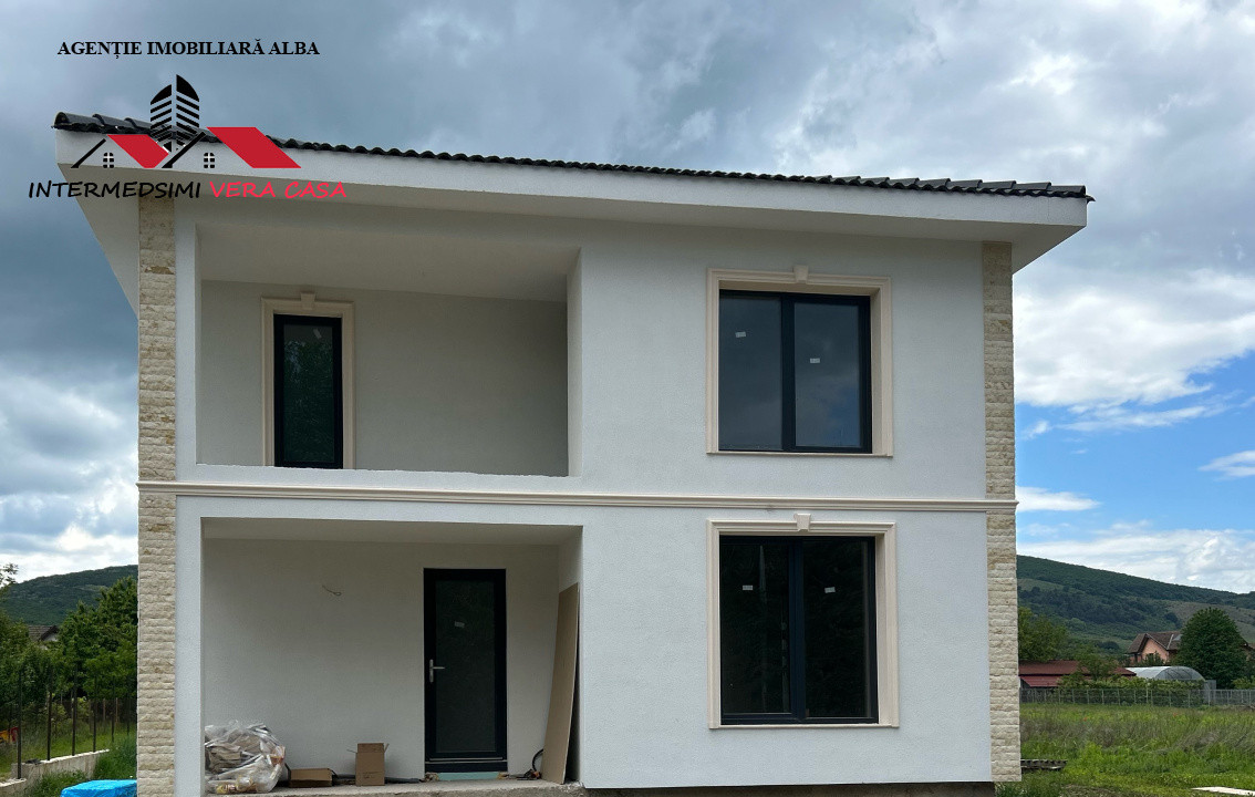 Casa noua 4 camere, 2 bai de vanzare Alba- Micesti partea dreapta.