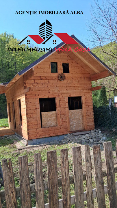 Cabana cu 829 mp de teren intravilan Lunca Ampoitei Jud Alba