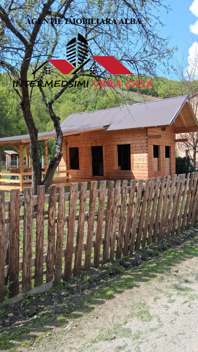 Cabana cu 829 mp de teren intravilan Lunca Ampoitei Jud Alba